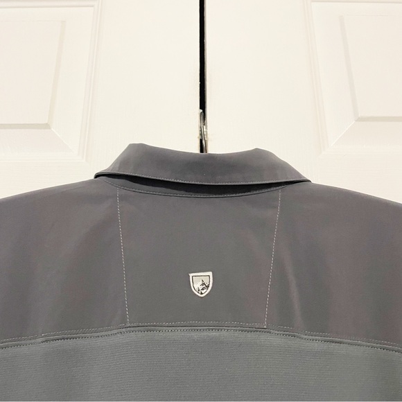 Kuhl Shadow Polo Shirt Size XL Gray Short Sleeve Performance Wicking Outdoor - Picture 5 of 11